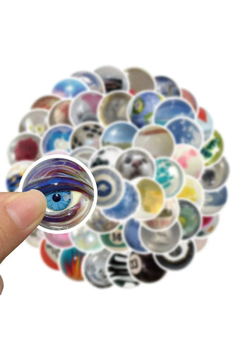 Glass bead cat sticker | Bowlift