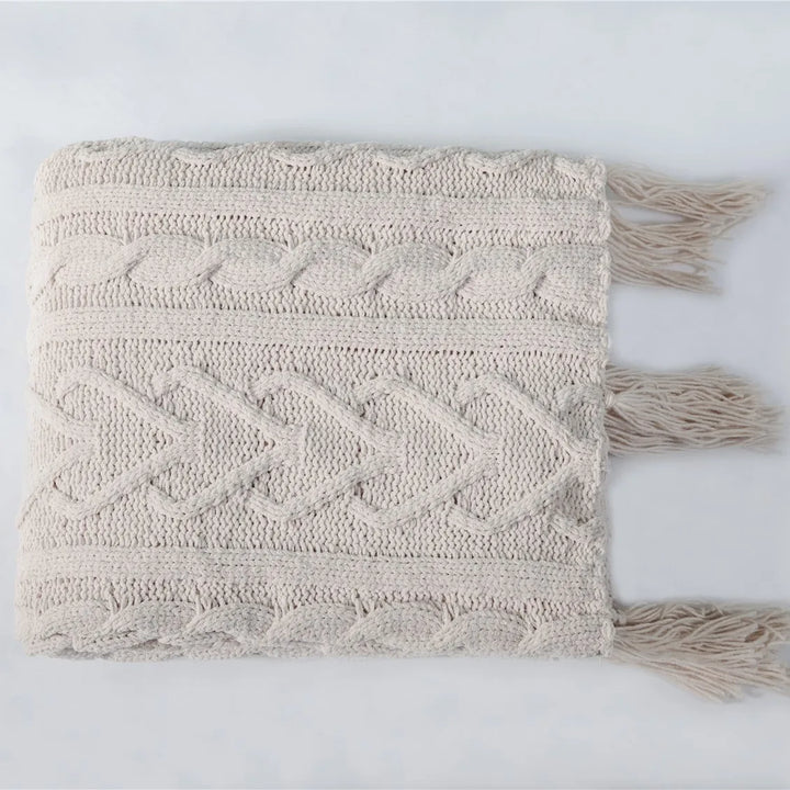 HeartCozy Blanket – Luxe Chenille Blanket with Heart Fringes Bowlift