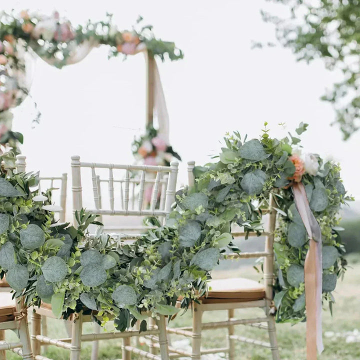 BowLift | Eucalyptus Garland Set | 2 Pieces | 180 cm | Realistic & Maintenance-Free