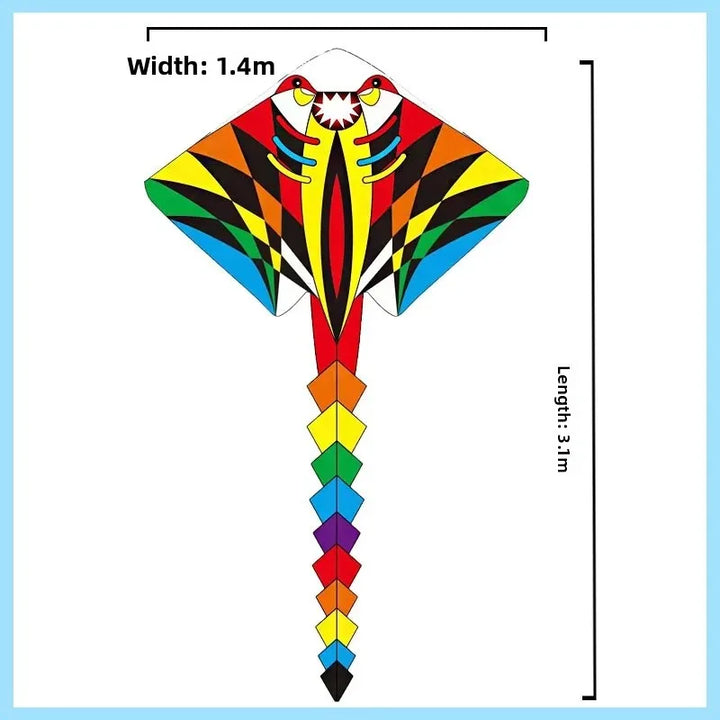 BowLift | Colorful Long Tail Outdoor Rainbow Kite