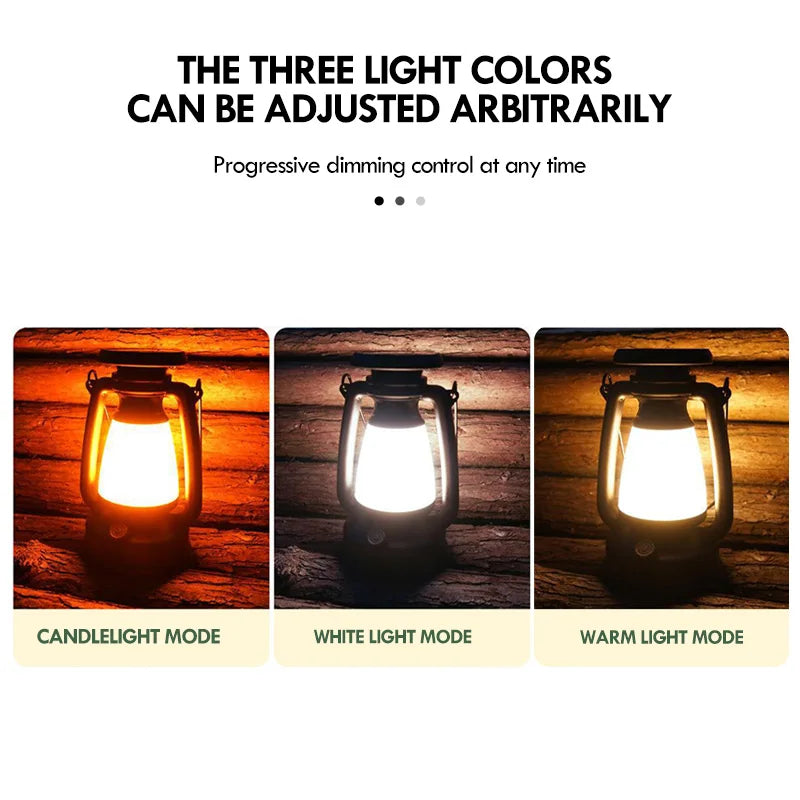 BowLift | Nostalux Retro Lantern | LED Table Lamp with Remote Control | Rechargeable & Decorative | For Home, Camping & Bar