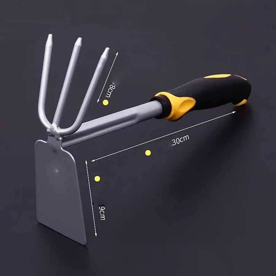BowLift | Groviva Garden Tool Set 4-pcs. | Stainless Steel | Hoe & Shovel | For Digging, Planting & Weeding