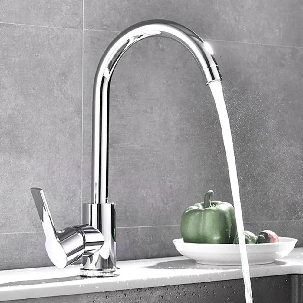 BowLift | AquaShine Kitchen Faucet - Luxury Chrome Kitchen Mixer