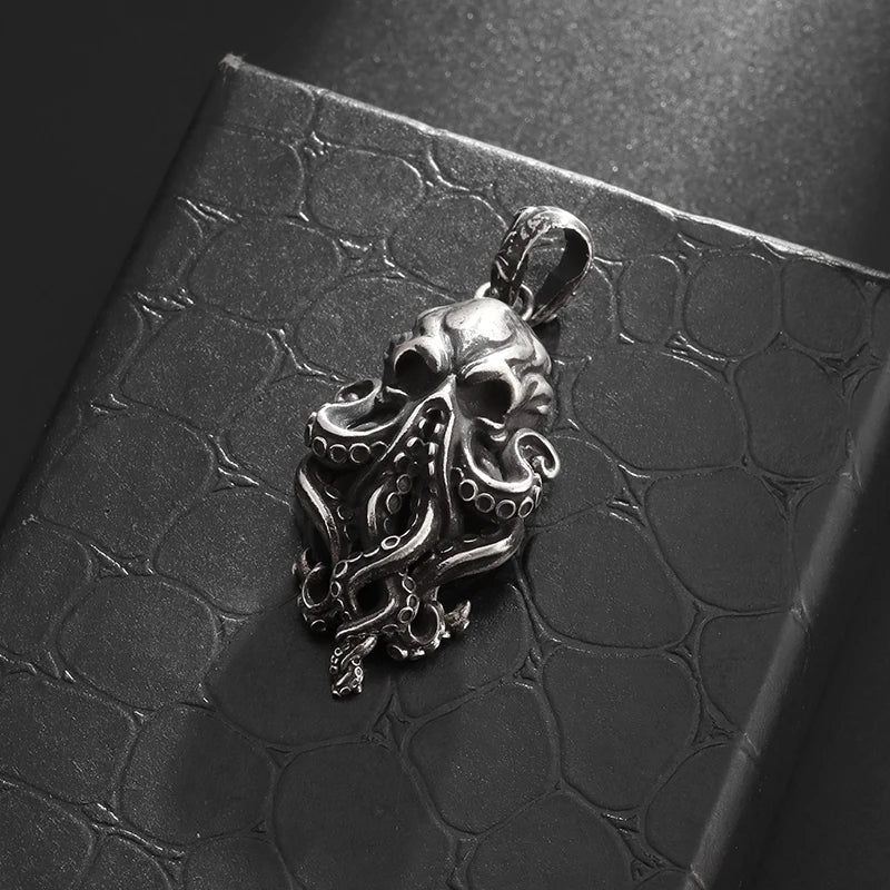 BowLift | Gothic Skull Octopus Tentacle Necklace