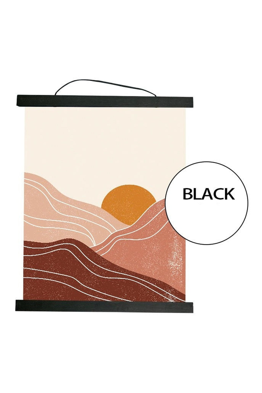 Magnetic wooden poster frame hanger | Bowlift