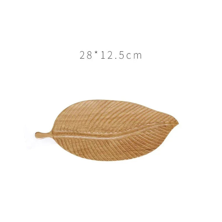 Leaf-shaped fruit plate