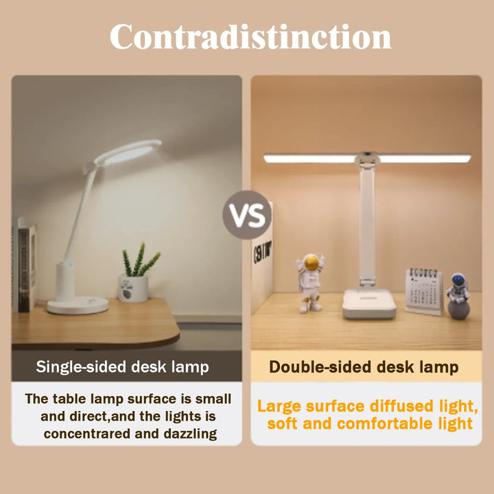 BowLift | LumiFold | LED Desk Lamp | 3 Brightness Levels & Touch Control | USB Rechargeable & Foldable