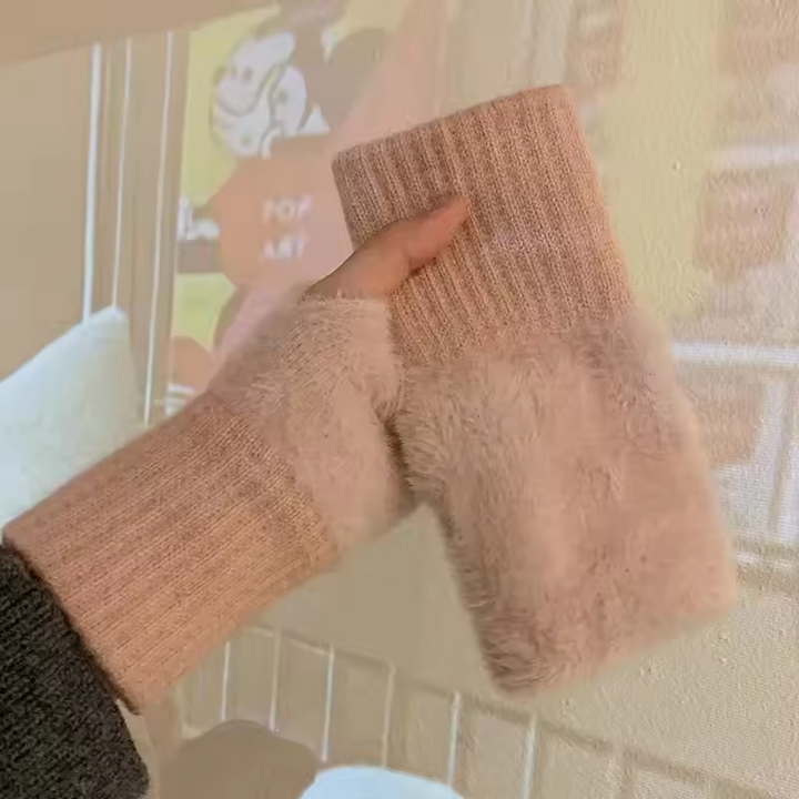BowLift | Unisex Fleece Fingerless Gloves – Warm, Soft and Functional