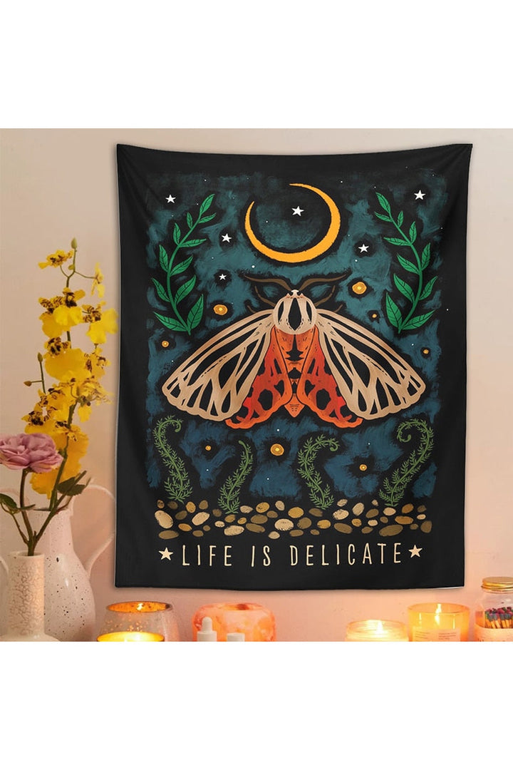 Moon Mushroom Wall Tapestry | Bowlift