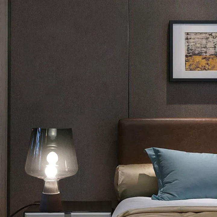 NordicCement Table Lamp – Minimalist Design with Concrete Base Bowlift