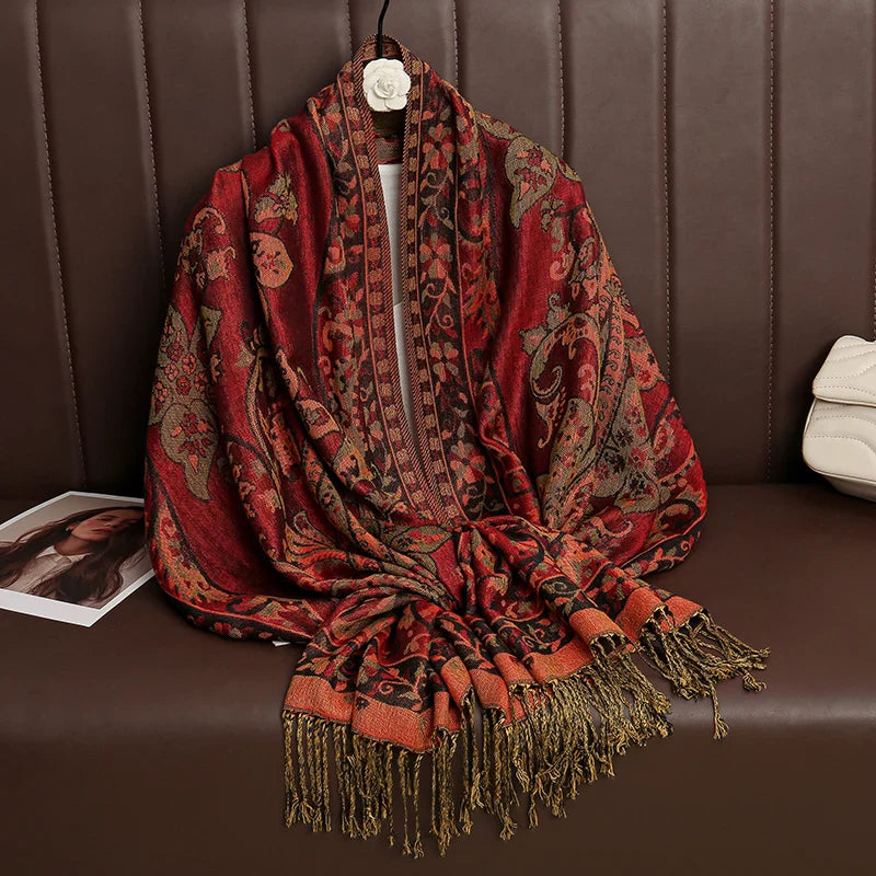 BowLift | Élégancea | Women's Scarf | Cashmere Feel | 70 × 190 cm | Luxury Print & Warm