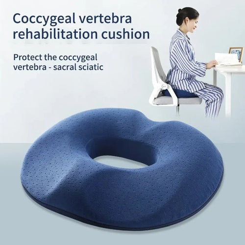BowLift | OrthoRelax | Seat cushion with memory foam | Relief for tailbone & spine | Ergonomic & comfortable