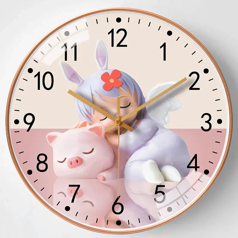 BowLift | Modern wall clock elegance in the bedroom