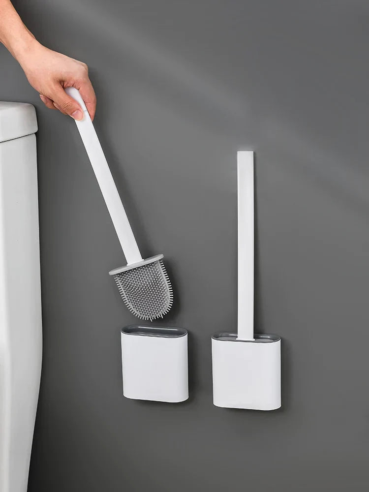 FLEXIBLE SILICONE BRUSH For TOILET CLEANING Bowlift