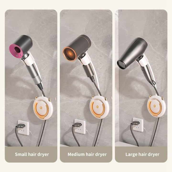 BowLift | Mounted Universal Self-Adhesive Hair Dryer Holder