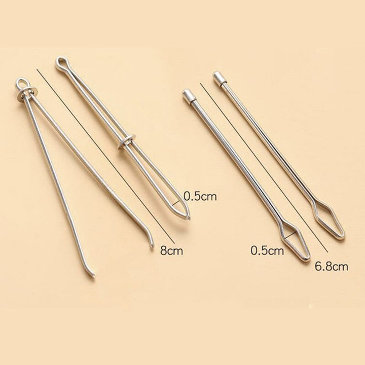 BowLift | 2Pcs Elastic Rope Threader Tweezer Tool
