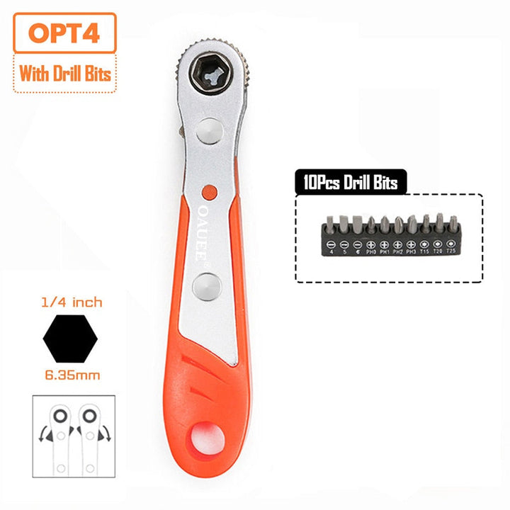 Mini Quick Hexagon Ratchet Wrench Tool | Bowlift