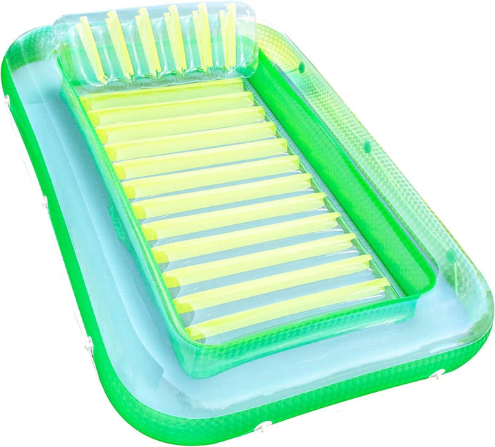 Inflatable Lounger with Headrest and Cup Holders | Bowlift