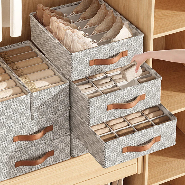 BowLift | OrgaNest Drawer Organizer Box | For Underwear & Socks | Foldable & Space-Saving | High-Quality Polyester