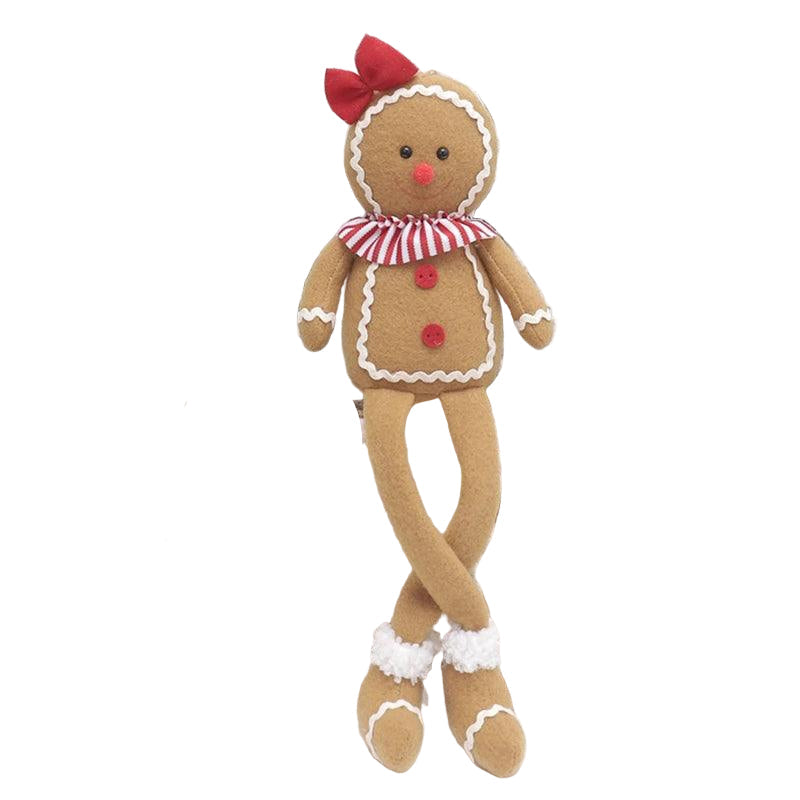 BowLift | Christmas Ornament Plush Gingerbread Pattern Door Decoration