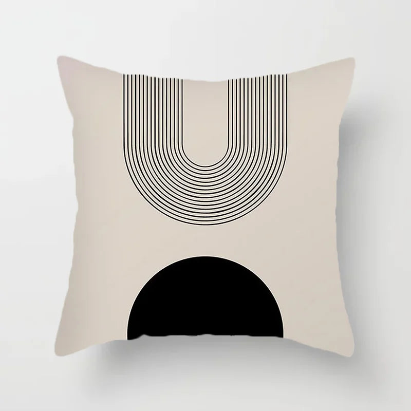 Modern Art Abstract Pattern Decorative Cushion Covers Creative Line Sofa Chair Pillowcases Throw Pillow Case Home Office Decor | Bowlift