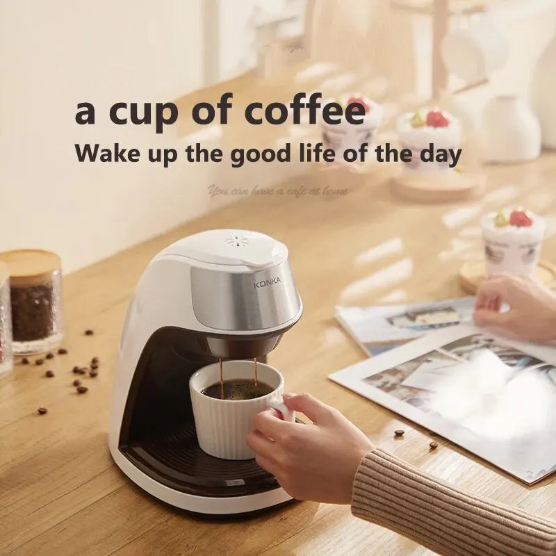BowLift | KONKA Coffee Machine 2 in 1, Tea and Coffee Powder, Multiple Drops, Cafeteria, Quick Heating, Office and Home, 220 V, Easy to Use