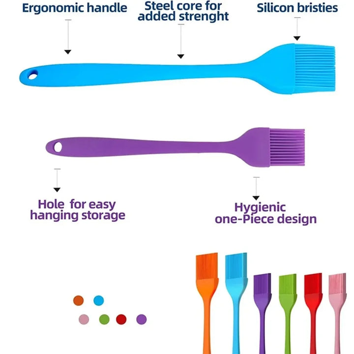 BowLift | GrillFein Silicone Marinade Brush | Heat Resistant & Hygienic | For BBQ, Baking & Cooking