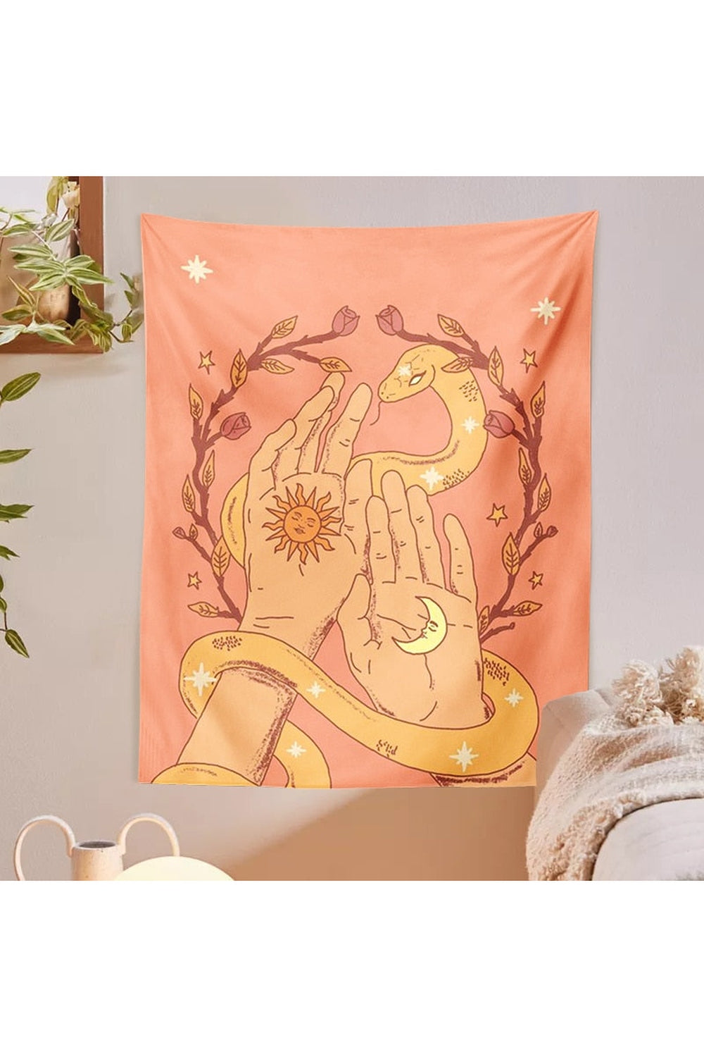 and Moon E-Girl Tapestry | Bowlift