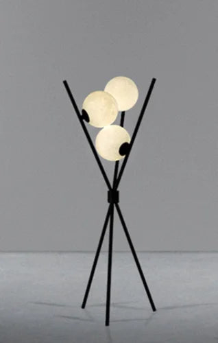 BowLift | LunaGlow 3D Moon Floor Lamp modern design with tripod LED!