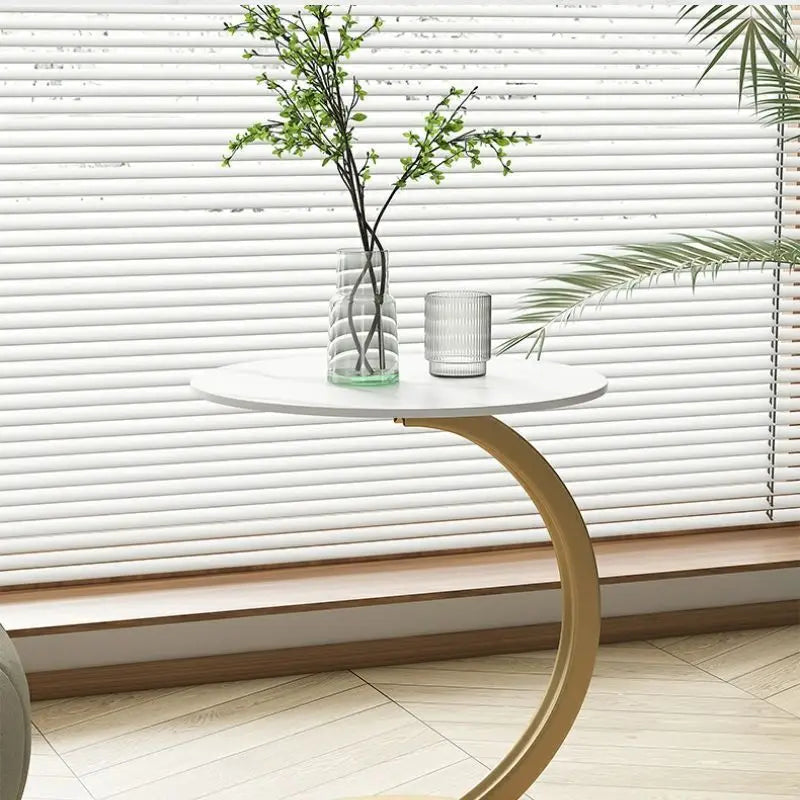 BowLift | Reinforced Round Side Table for Living Room and Bedroom