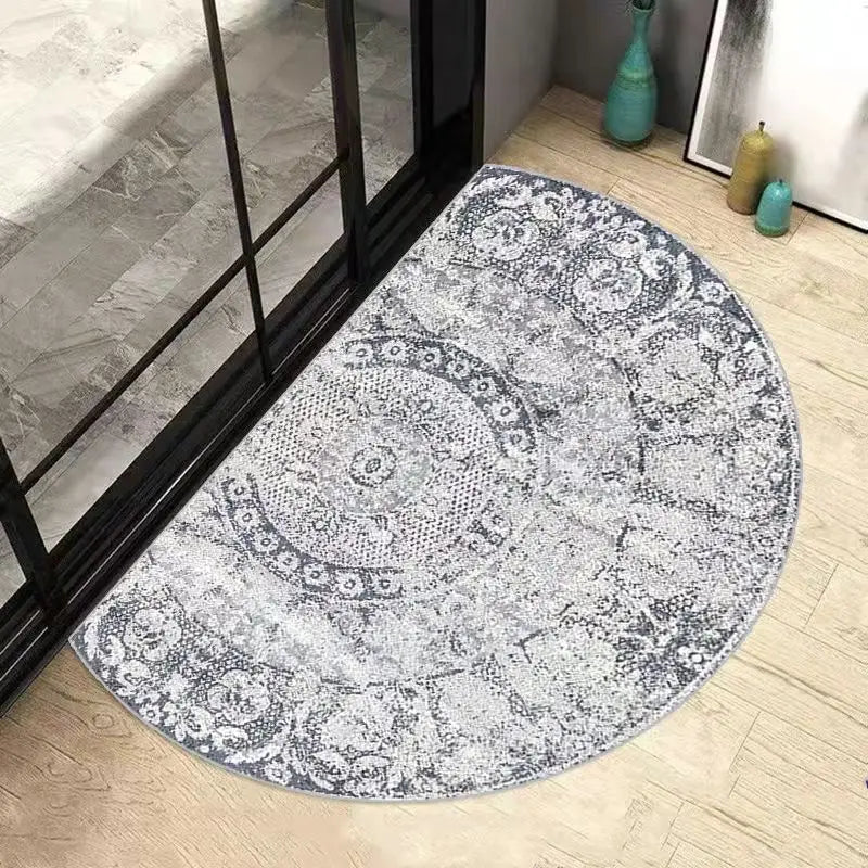 BowLift | AquaSoft Super Absorbent Bath Mat – Non-Slip Half-Round Bathroom Mat for Maximum Comfort