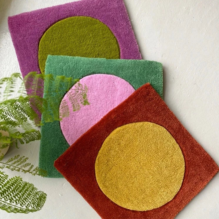 Dot in Square Block Rug | Bowlift
