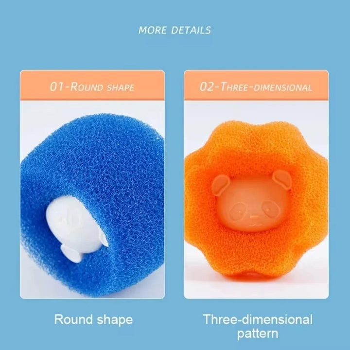 BowLift | FellFix Cleaning Balls | Set of 5 Pet Hair Removers | For Washing Machine & Dryer | Reusable & Portable