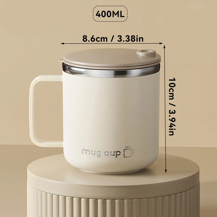 Insulated stainless steel coffee cup with lid | Bowlift