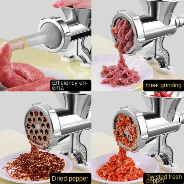 BowLift | Meat Grinder Kraftivo | Manual | Aluminum Alloy | For Ground Meat, Sausages & Dough