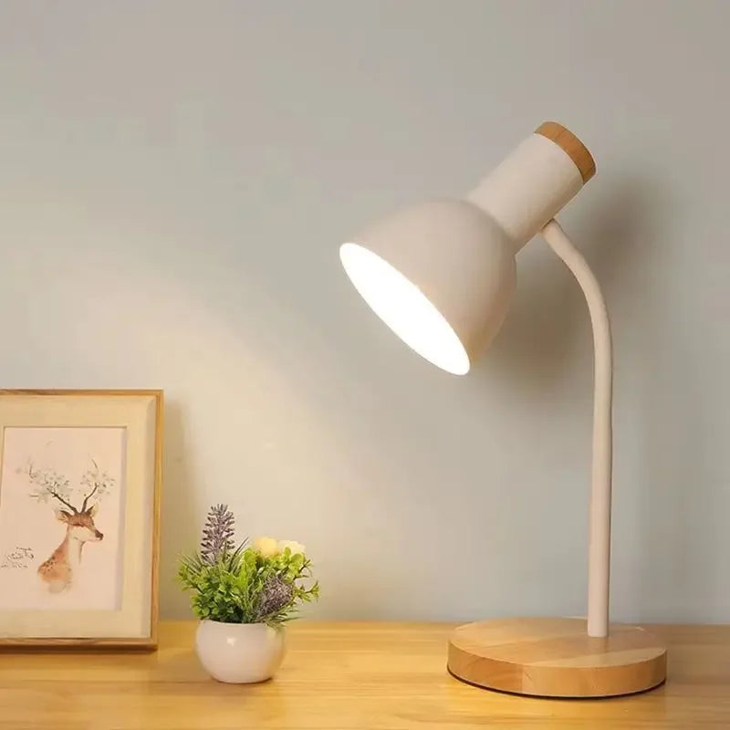 BowLift | Autumn and Winter Lighting | Nordic Creative Wood Art Iron LED Desk Lamp - Moxie