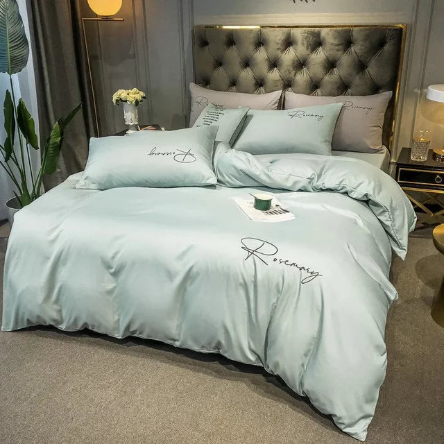 BowLift | EmbroiLux Bedding - Elegant luxury duvet cover with embroidery design