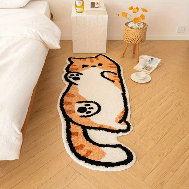 BowLift | Playful Cat Area Irregular Rug