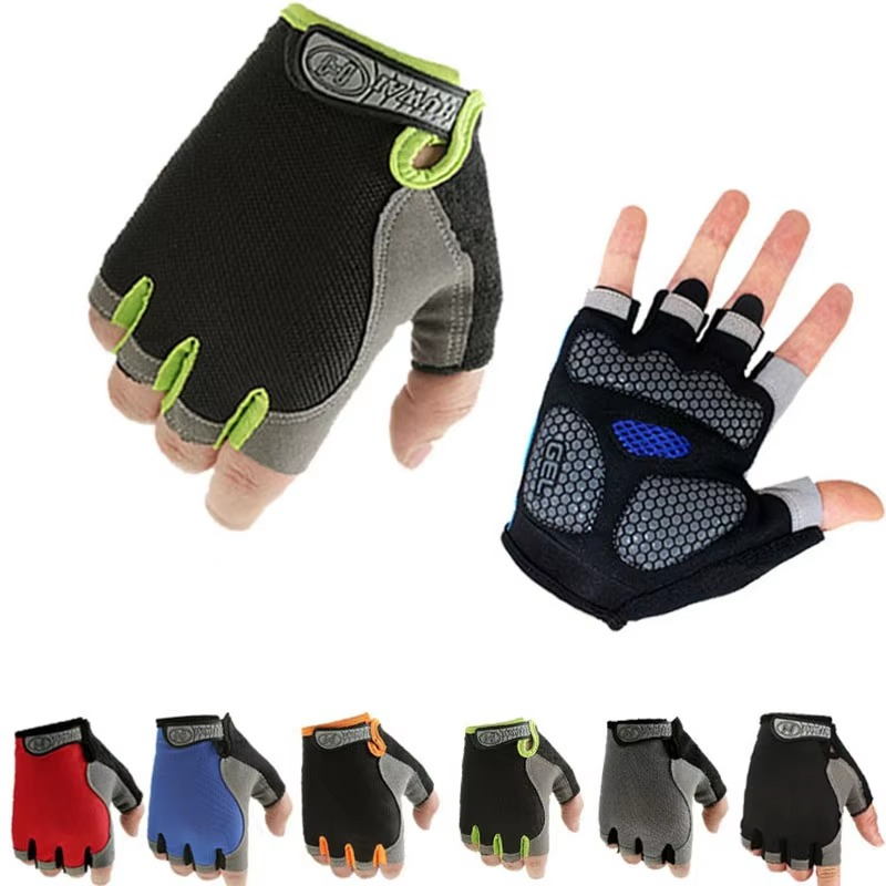 BowLift | Breathable Anti Slip Shock Absorbing Half Finger Cycling Gloves