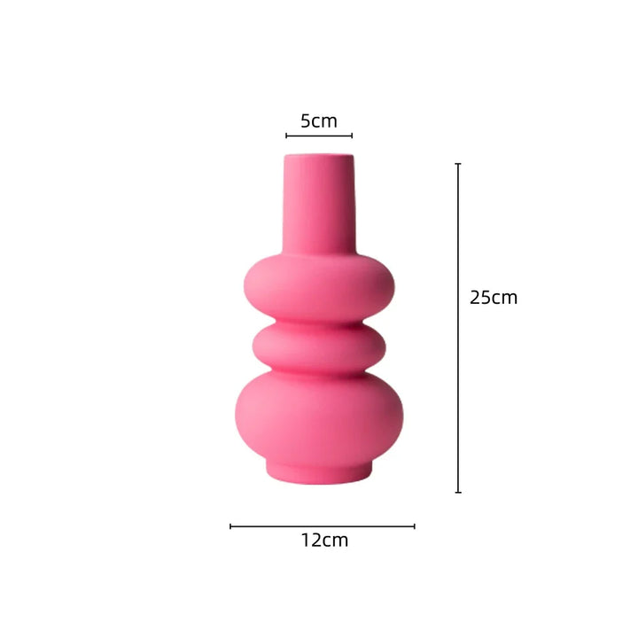 Vivid Pink Ceramic Vase | Bowlift