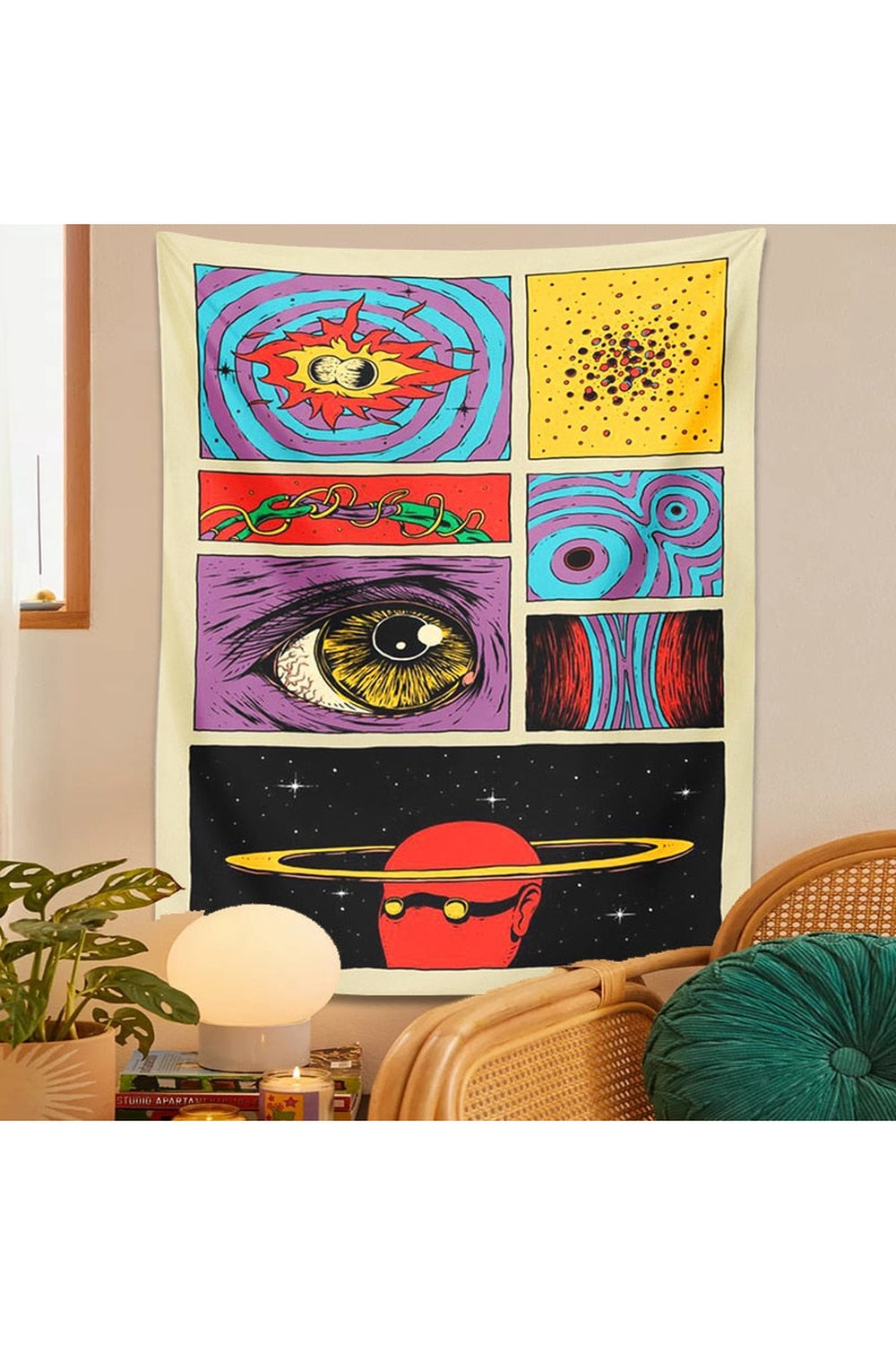 Cartoon Psychedelic Tapestry | Bowlift