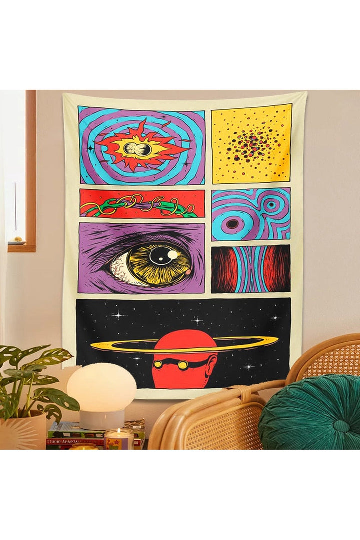 Cartoon Psychedelic Tapestry | Bowlift