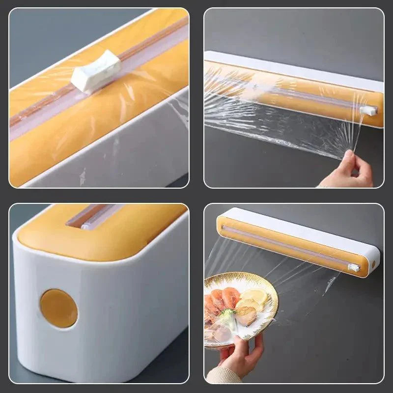 BowLift | Film dispenser with knife for easy cutting of food and aluminum foil
