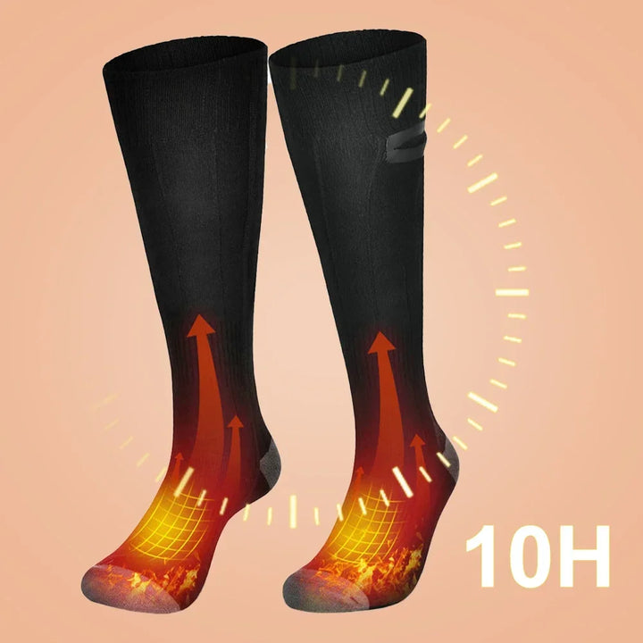 BowLift | Heated Socks Thermavolt | 3 Heat Levels | With Powerbank | Winter Warm Socks Unisex for Outdoor & Travel