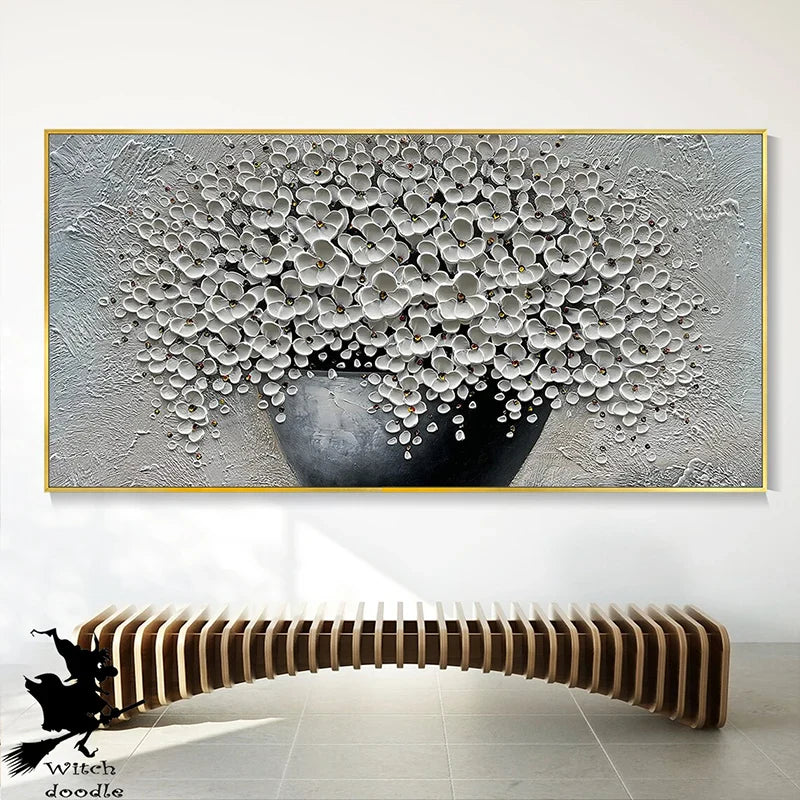 Modern Abstract Flower Tree Wall Art Fine Art Canvas Prints Large Sizes Pictures For Living Room Bedroom Home Office Art Decor | Bowlift