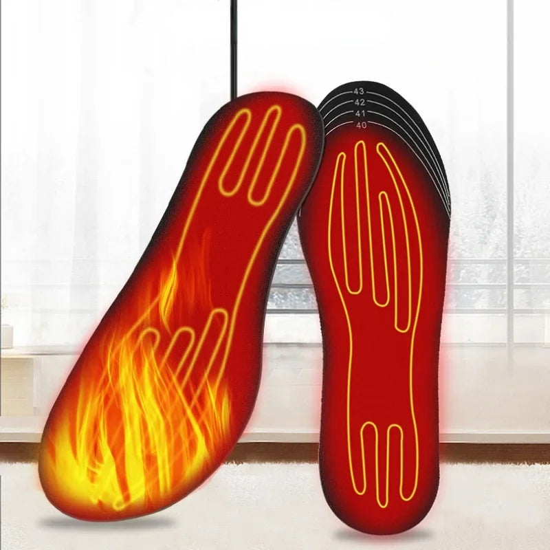BowLift | ThermaStep USB Heated Insoles | Customizable Size 35–46 | Rechargeable & Washable | Carbon Fiber Heating Technology | Foot Warmer for Winter & Outdoor