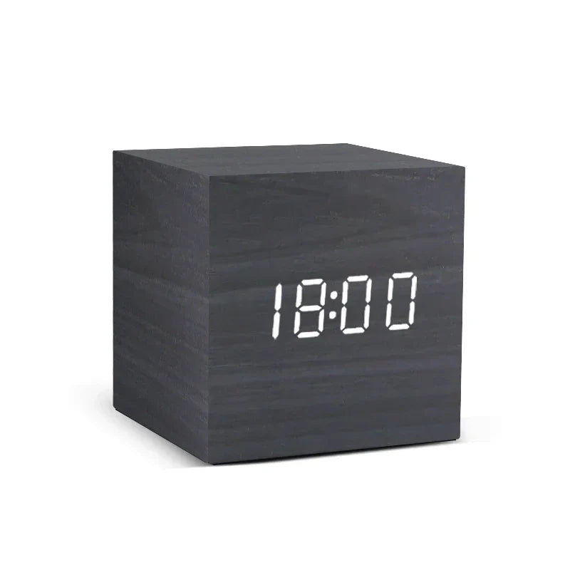 BowLift | Minimalist Wooden Digital Desktop Alarm Clock