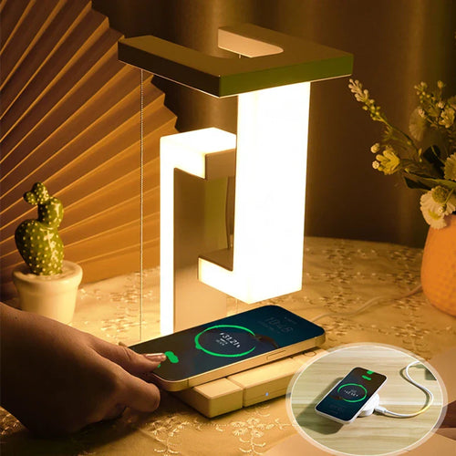 Levitating Glow Wireless Charging Lamp | Bowlift