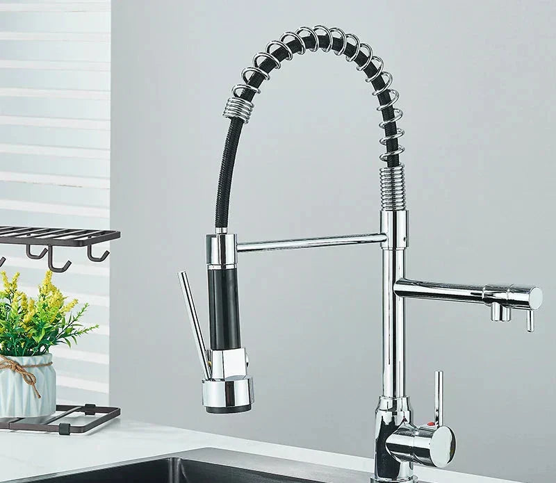 BowLift | NickelPivot - 360° Rotating Kitchen Tap