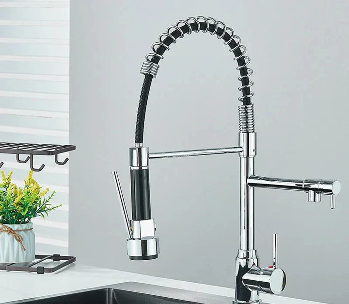 BowLift | NickelPivot - 360° Rotating Kitchen Tap